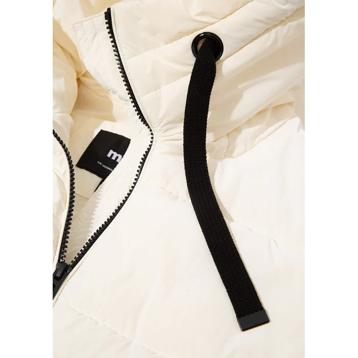 Mavi 1110043-83043 Kapüşonlu Ekru Şişme Mont