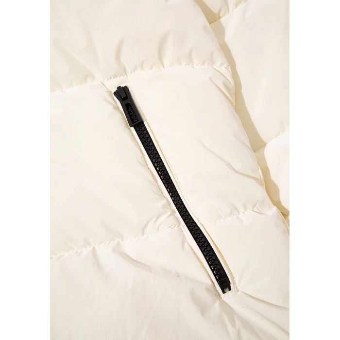 Mavi 1110043-83043 Kapüşonlu Ekru Şişme Mont