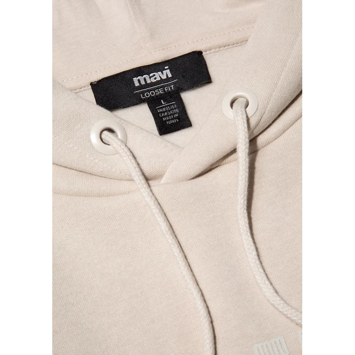 Mavi 0S10201-70144 Kapüşonlu Bej Sweatshirt