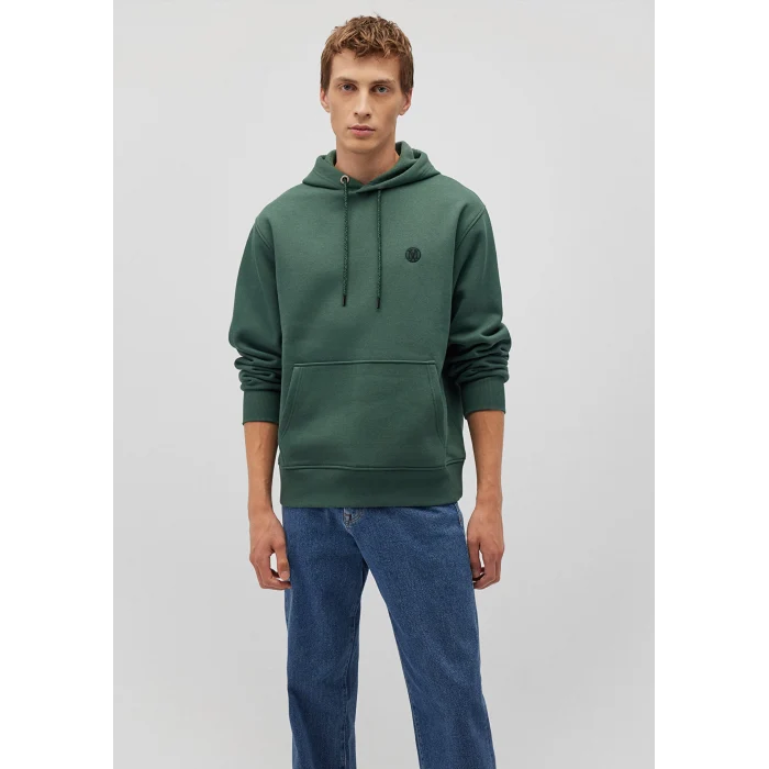 Mavi 065809-71580 Mavi Logo Nakışlı Kapüşonlu Yeşil Sweatshirt