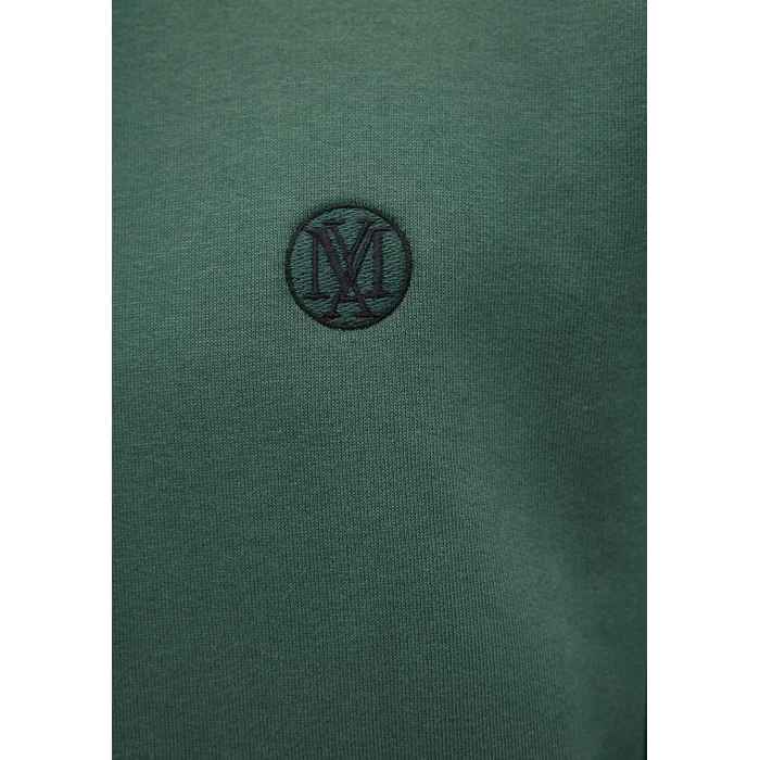 Mavi 065809-71580 Mavi Logo Nakışlı Kapüşonlu Yeşil Sweatshirt