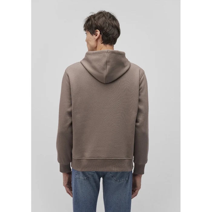 Mavi 065809-87875 Mavi Logo Nakışlı Kapüşonlu Kahverengi Sweatshirt