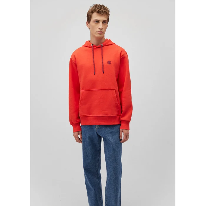 Mavi 065809-70481 Mavi Logo Nakışlı Kapüşonlu Turuncu Sweatshirt