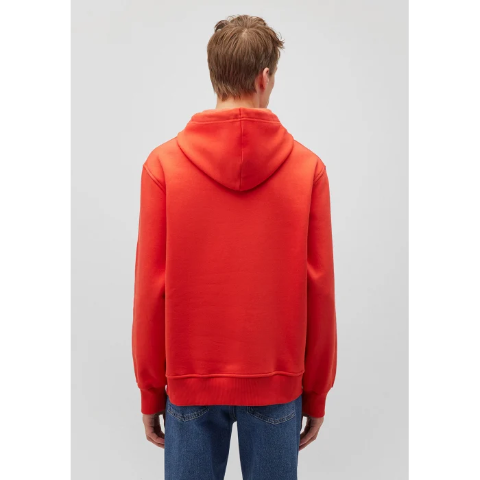 Mavi 065809-70481 Mavi Logo Nakışlı Kapüşonlu Turuncu Sweatshirt