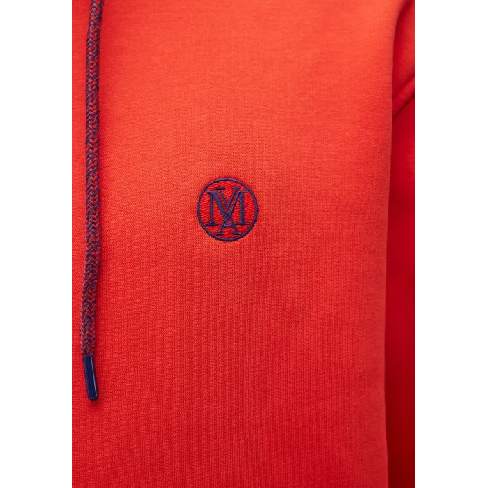 Mavi 065809-70481 Mavi Logo Nakışlı Kapüşonlu Turuncu Sweatshirt