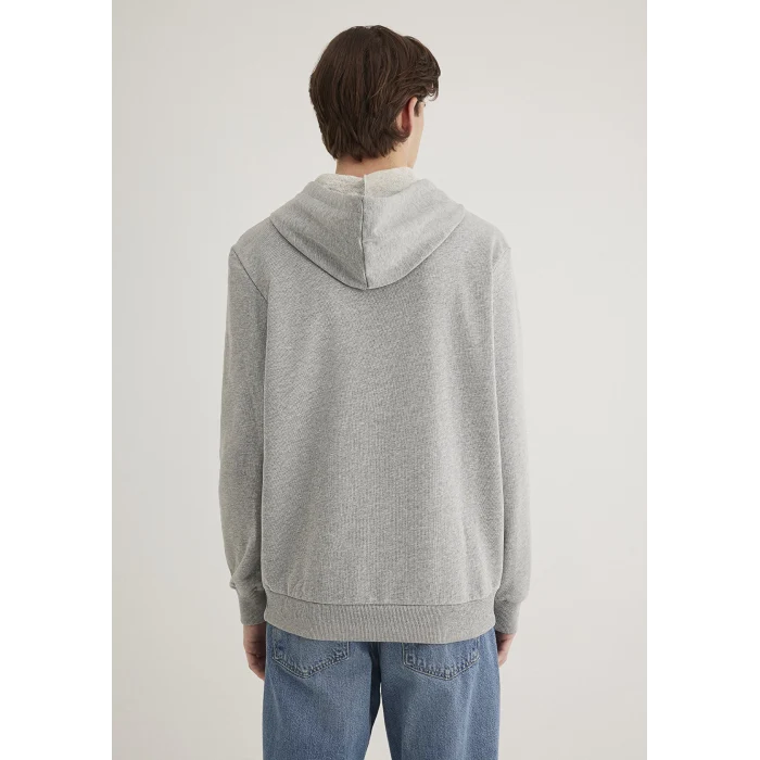 Mavi 065606-28387 Mavi Logo Baskılı Kapüşonlu Gri Sweatshirt