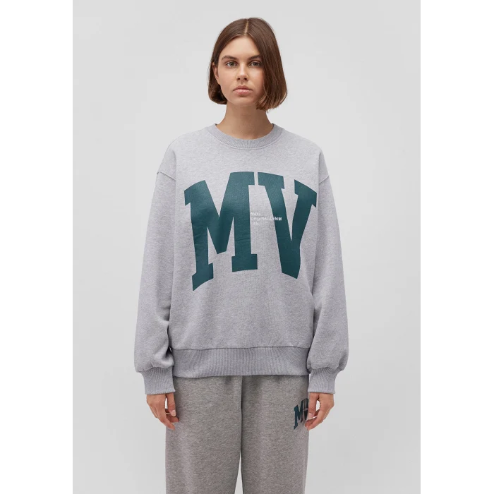 Mavi 1S10147-80196 MV Logo Baskılı Gri Sweatshirt