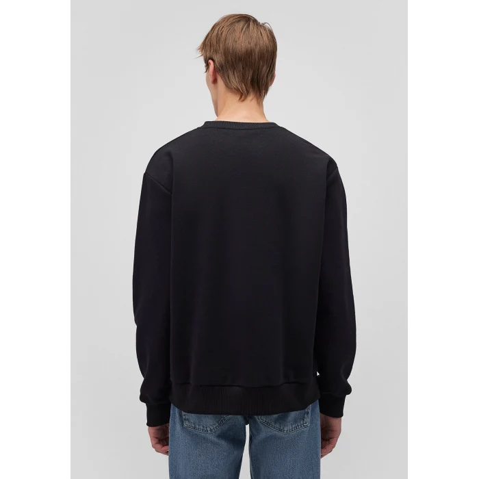 Mavi 0611716-900 Mavi Logo Baskılı Siyah Sweatshirt