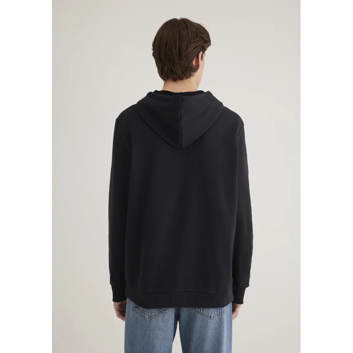 Mavi 065606-900 Mavi Logo Baskılı Kapüşonlu Siyah Sweatshirt