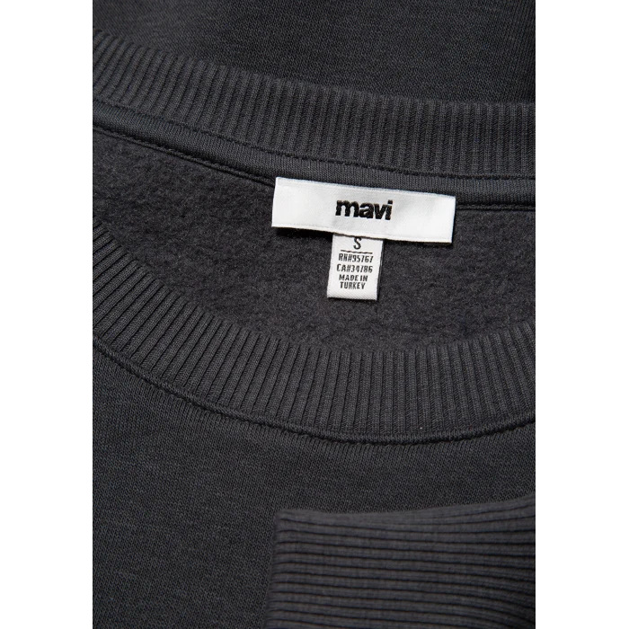 Mavi 1611656-82185 Mavi Logo Baskılı Antrasit Sweatshirt