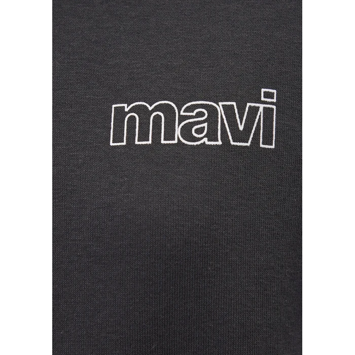 Mavi 1611656-82185 Mavi Logo Baskılı Antrasit Sweatshirt