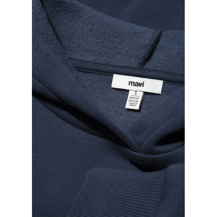 Mavi 167299-70488 Kapüşonlu Lacivert Basic Sweatshirt