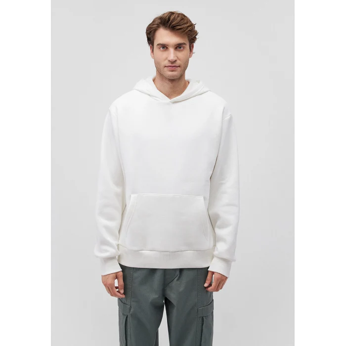 Mavi 0S10275-70057 Kapüşonlu Beyaz Basic Sweatshirt
