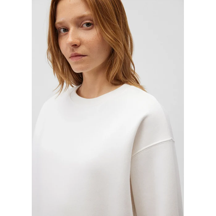 Mavi 1610198-70057 Bisiklet Yaka Beyaz Basic Sweatshirt