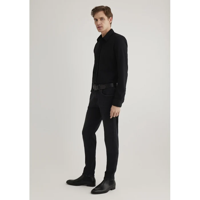 Mavi 0210294-900 Siyah Örme Gömlek