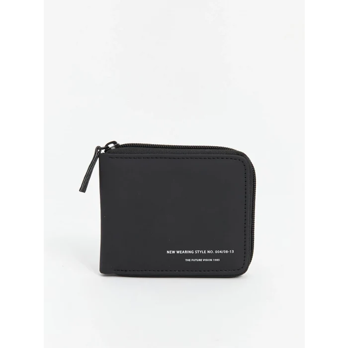 LCW ACCESSORIES Siyah Deri Görünümlü Erkek Cüzdan