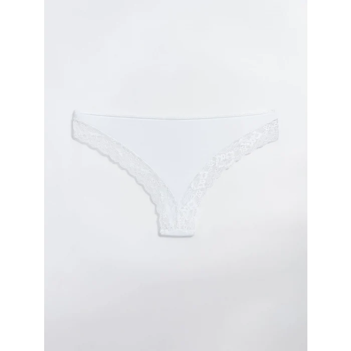 LCW DREAM Siyah Dantel Detaylı Brazilian Külot 3lü Paket