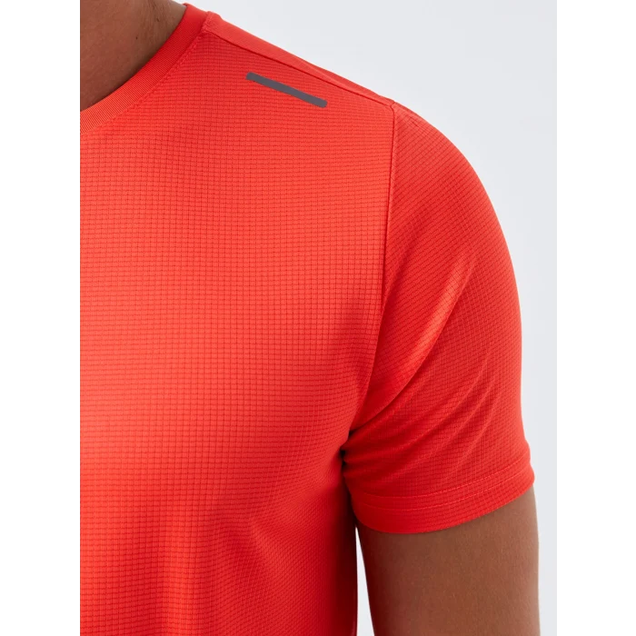 XSIDE ACTIVE Turuncu DRY-TECH Bisiklet Yaka Kısa Kollu Erkek Spor Tişört