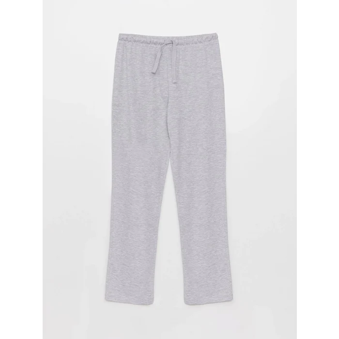 LCW DREAM Pembe Bisiklet Yaka Düz Uzun Kollu Kadın Pijama Takımı