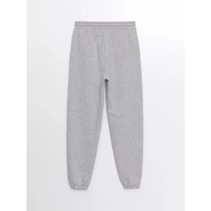 LCWAIKIKI Basic Gri Kadın Beli Lastikli Düz Jogger Eşofman Altı
