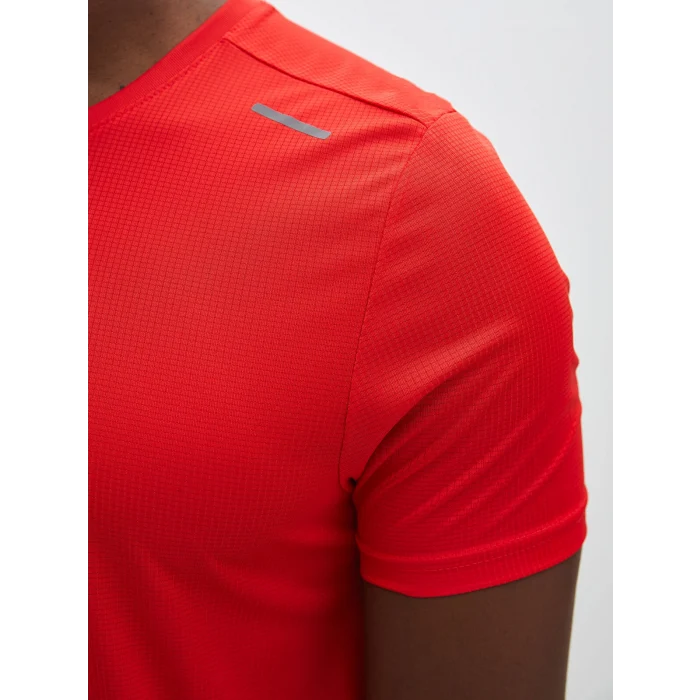 XSIDE ACTIVE Kirmizi DRY-TECH Bisiklet Yaka Kısa Kollu Erkek Spor Tişört