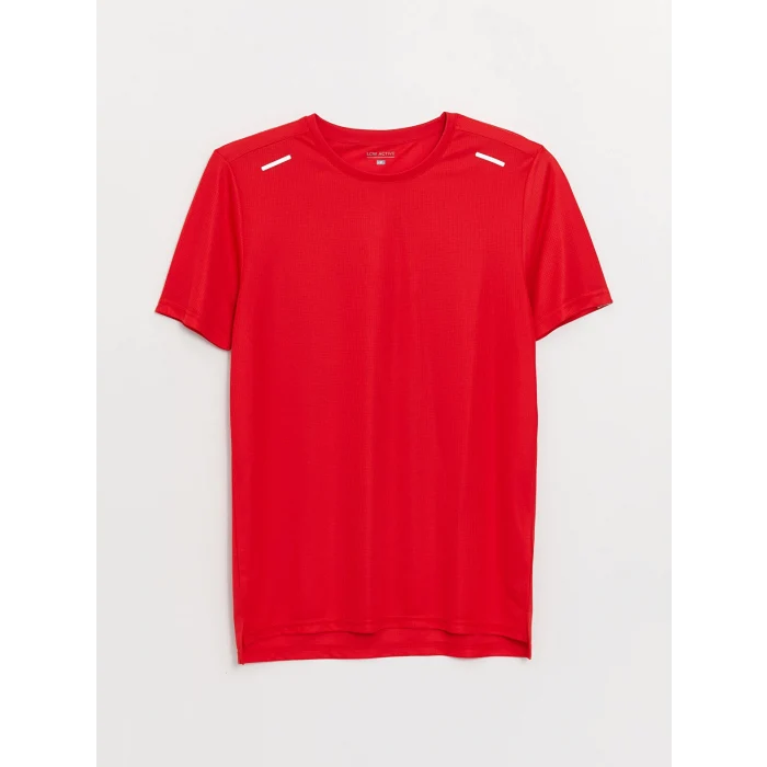 XSIDE ACTIVE Kirmizi DRY-TECH Bisiklet Yaka Kısa Kollu Erkek Spor Tişört