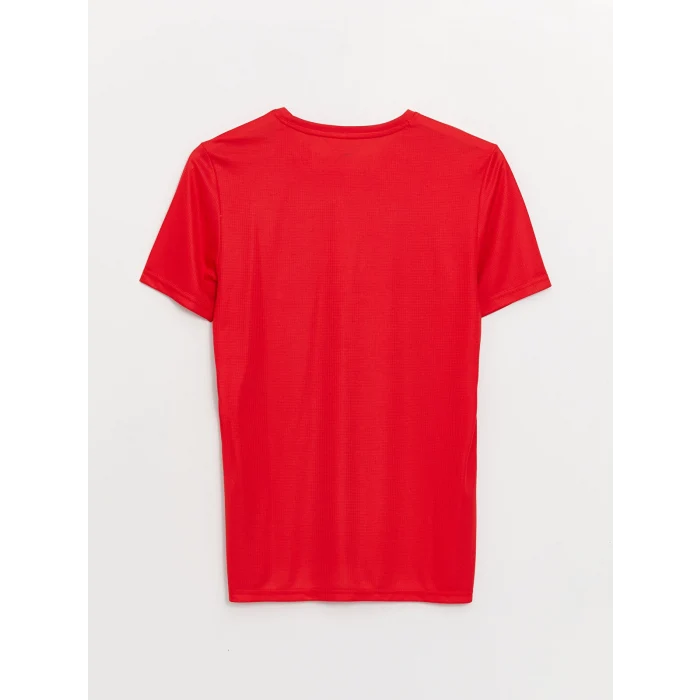 XSIDE ACTIVE Kirmizi DRY-TECH Bisiklet Yaka Kısa Kollu Erkek Spor Tişört