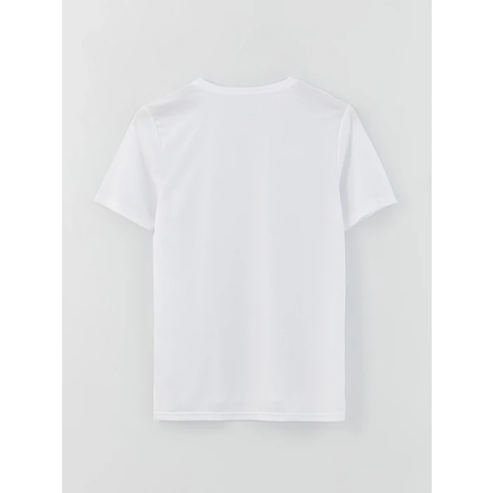 XSIDE ACTIVE Beyaz DRY-TECH Bisiklet Yaka Kısa Kollu Erkek Spor Tişört