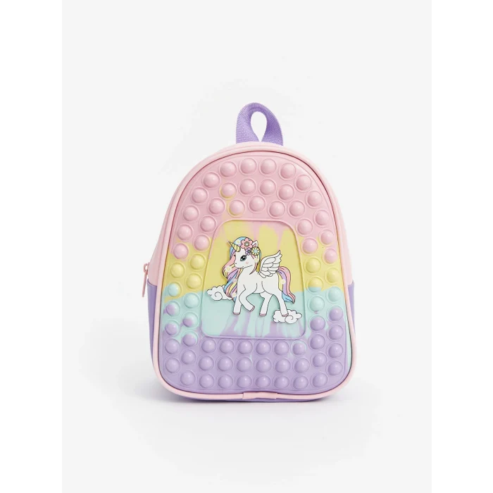 LCW ACCESSORIES Karişik Baskılı Pop It Kız Çocuk Sırt Çantası