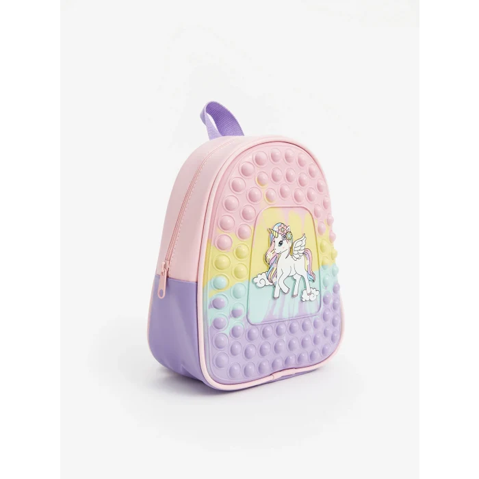 LCW ACCESSORIES Karişik Baskılı Pop It Kız Çocuk Sırt Çantası