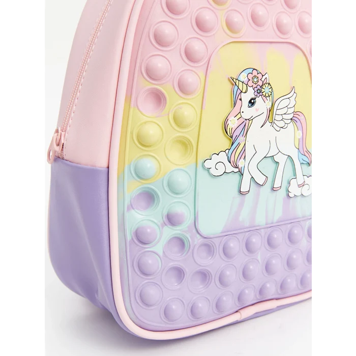 LCW ACCESSORIES Karişik Baskılı Pop It Kız Çocuk Sırt Çantası