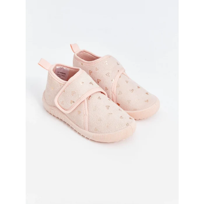 LCW STEPS Pembe Cırt Cırtlı Kız Çocuk Panduf