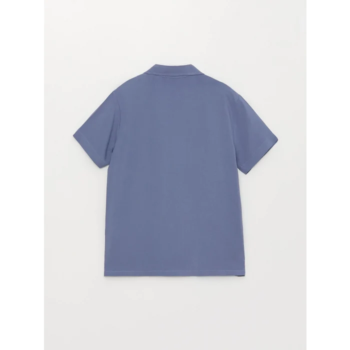 LCW Kids Mavi Basic Kısa Kollu Erkek Çocuk Gömlek