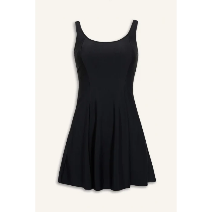 Defacto X7909 Siyah 	Regular Fit Etekli Mayo-Fall in Love