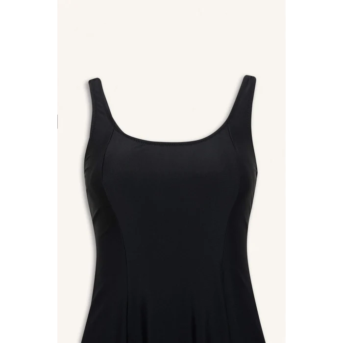 Defacto X7909 Siyah 	Regular Fit Etekli Mayo-Fall in Love