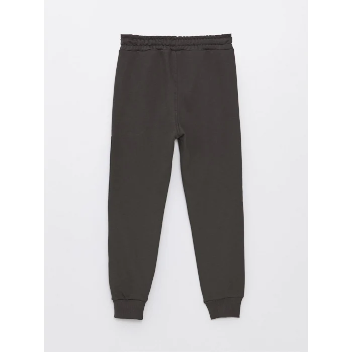 LCW Kids Antrasit Beli Lastikli Baskılı Erkek Çocuk Jogger Eşofman Altı