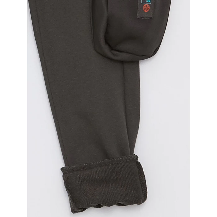 LCW Kids Antrasit Beli Lastikli Baskılı Erkek Çocuk Jogger Eşofman Altı