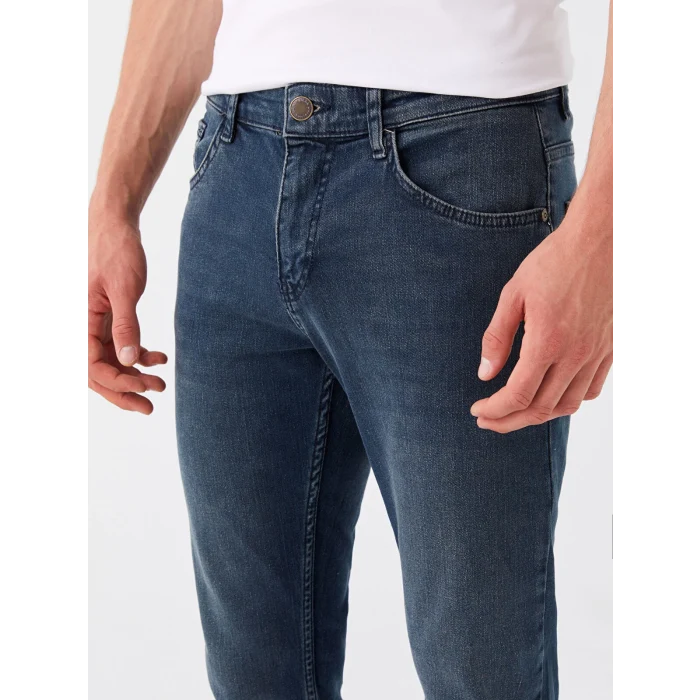 LCW Jeans Yeşil 750 Slim Fit İnce Erkek Jean Pantolon