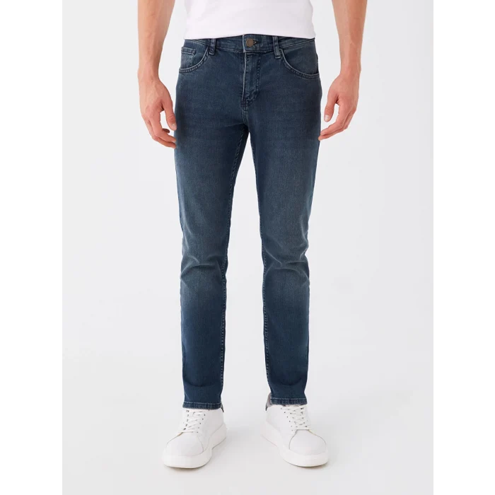 LCW Jeans Yeşil 750 Slim Fit İnce Erkek Jean Pantolon
