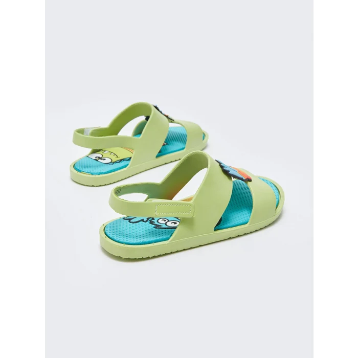 LCW STEPS Yeşil Patch Detaylı Erkek Çocuk Sandalet