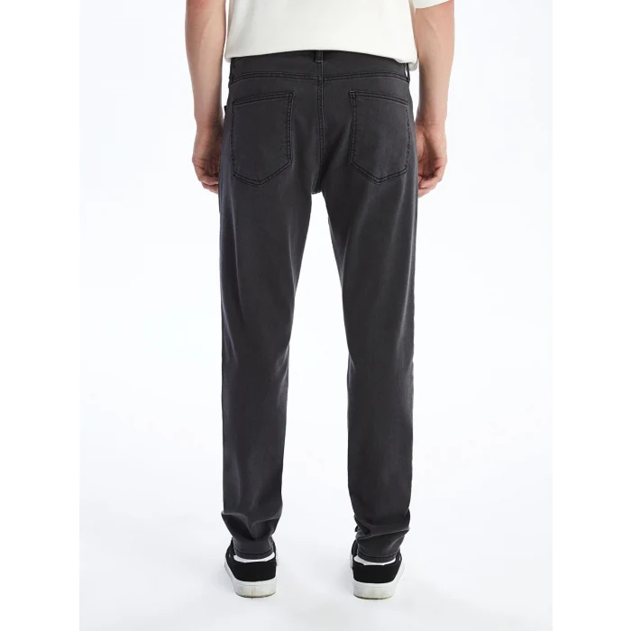 LCW Jeans Antrasit 750 Slim Fit İçi Polarlı Kışlık Erkek Jean Pantolon