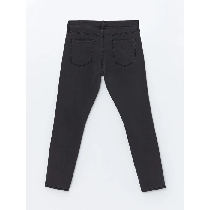 LCW Jeans Antrasit 750 Slim Fit İçi Polarlı Kışlık Erkek Jean Pantolon