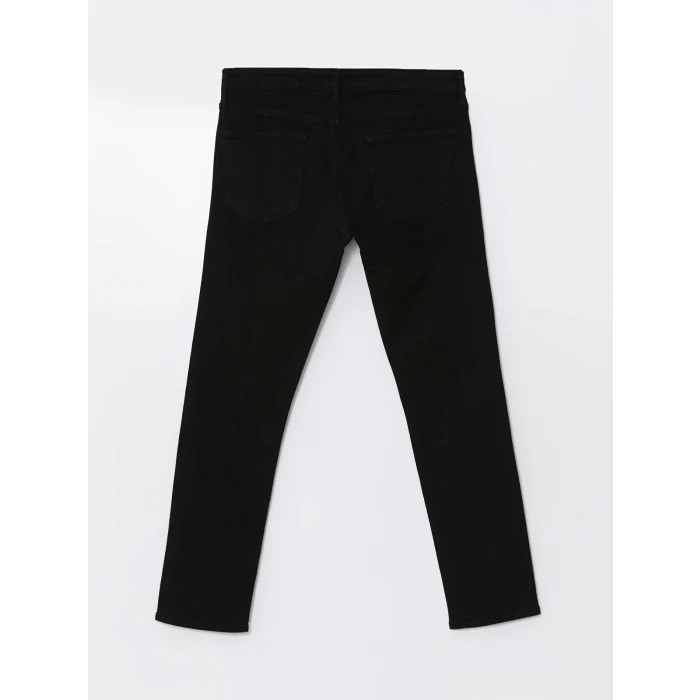 LCW Jeans Siyah 750 Slim Fit İçi Polarlı Kışlık Erkek Jean Pantolon