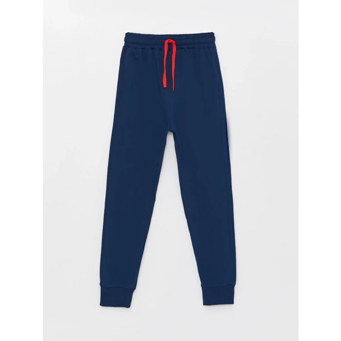 LCW Kids Kirmizi Bisiklet Yaka Baskılı Kısa Kollu Erkek Çocuk Tişört ve Eşofman Altı