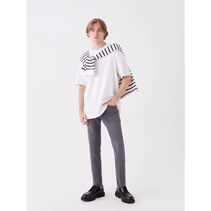 LCW Jeans Gri 760 Skinny Fit Erkek Jean Pantolon