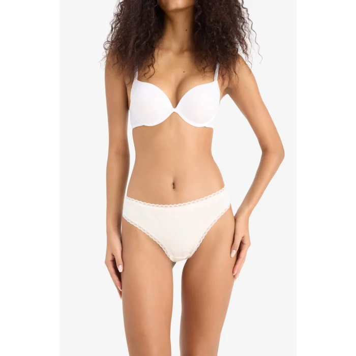 Defacto E4704 Pembe Dantel Detaylı Micro 3lü Brazilian Külot -Fall in Love