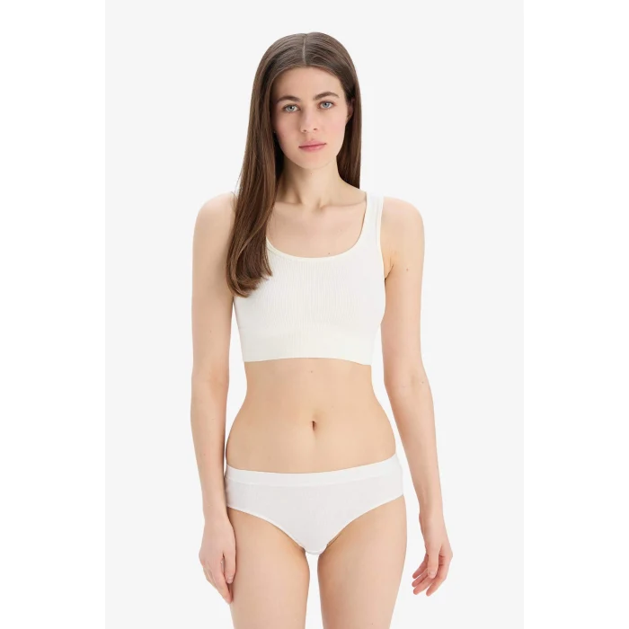 Defacto B0907 Beyaz Kapsız Seamles Bra-Fall in Love