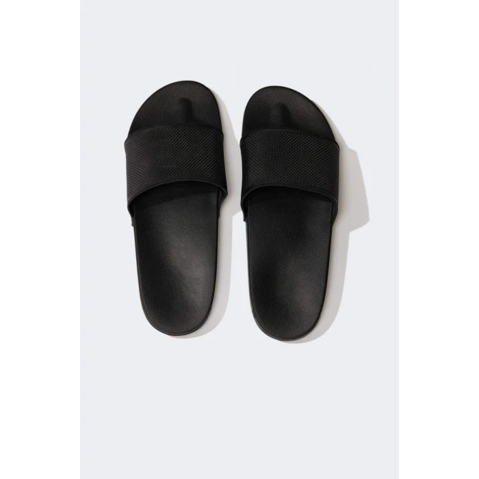 Defacto E3337 Siyah Erkek Düz Taban Tek Bantlı Eva Terlik