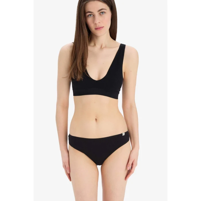 Defacto C1642 Siyah Çıkarılabilir Pedli Seamles Bra-Fall in Love