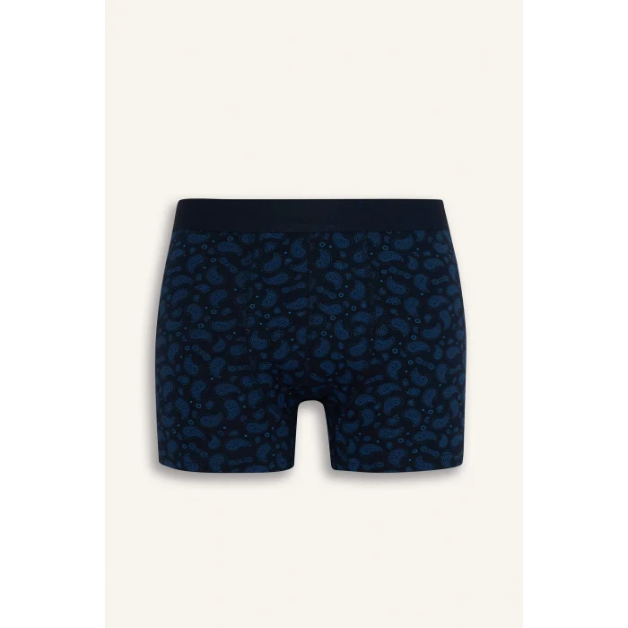 Defacto E2919 Lacivert Regular Fit Çizgili 3lü Boxer